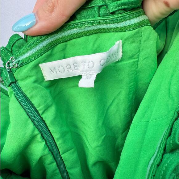 REVOLVE More to Come Green Randy Off Shoulder Ruffle Mini Dress Size M - Picture 4 of 10